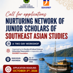 Call for Applications: Nurturing Network of Junior Scholars of Southeast Asian Stud